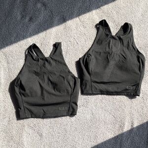5.11 Tactical Black PT-R Max Effort Crop Top Bundle Size XS